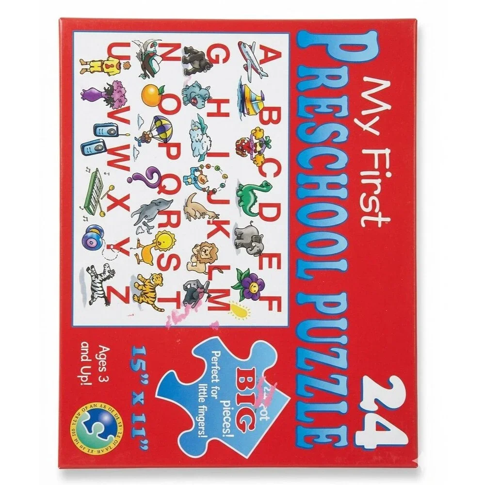 Melissa & Doug My First Preschool Puzzle – 24‑Piece Toddler Jigsaw – NIB